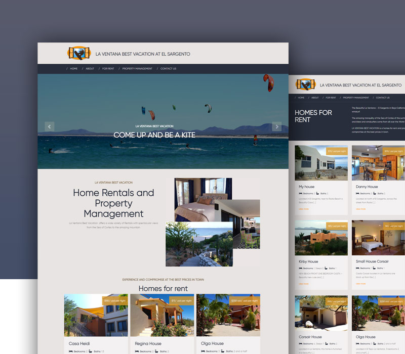 Diseño de página web de alquiler de casas vacacionales - Style One